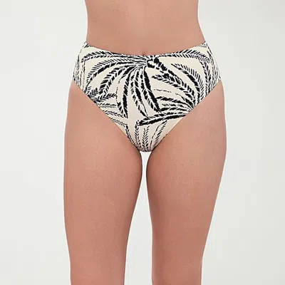 S3 Swim Womens Moderate Coverage High Waist Bikini Swimsuit Bottom In Black