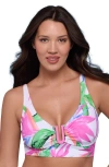 S3 U-wire Adjustable Midkini Swim Top In Multi