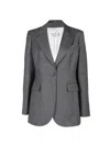 Sa Su Phi Andrea Notched-lapel Blazer In Gray