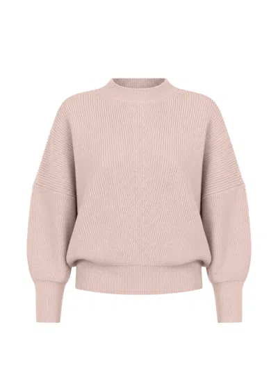 Sa Su Phi Batwing Ribbed-knit Sweater In Pink