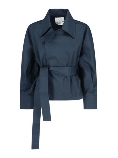 Sa Su Phi Belted Jacket In Blue