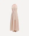 Sa Su Phi Multicolor Polyester Long Dress In Pink