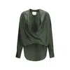 Sa Su Phi Bicolor Silk Blouse