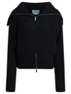 Sa Su Phi Cashmere-blend Bomber Jacket In Black