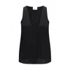 Sa Su Phi Silk-blend Tank Top In Black