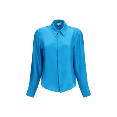 Sa Su Phi Petit Silk Shirt In Blue
