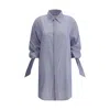 Sa Su Phi Blue Silk Pattern Shirt In Blue