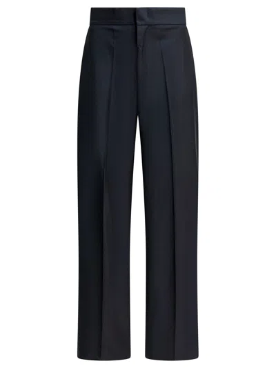 SA SU PHI SA SU PHI BLUE WOOL TROUSERS