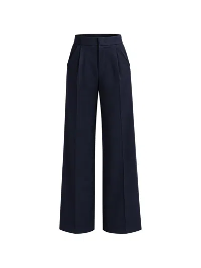 Sa Su Phi Bogart Pleated Wide-leg Trousers In Blue