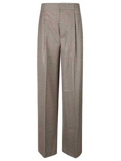 Sa Su Phi Brown Bogart High-waisted Checkered Pants In Multi