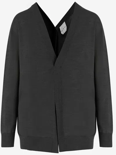 Sa Su Phi Cashmere And Silk Blend Knit In Gray