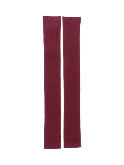 Sa Su Phi Cashmere And Silk Gloves In Red