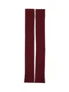 Sa Su Phi Silk And Cashmere Gloves In Burgundy