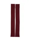 Sa Su Phi Cashmere And Wool Gloves In Burgundy