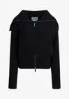 Sa Su Phi Cashmere-blend Bomber Jacket In Black