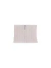 Sa Su Phi Ribbed Zip-fastening Scarf In Pink