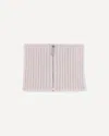 Sa Su Phi Ribbed Zip-fastening Scarf In Pink