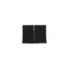 Sa Su Phi Ribbed Knit Scarf With Central Silver Zipper In Black