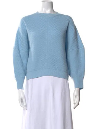 Pre-owned Sa Su Phi Cashmere Crew Neck Sweater In Blue