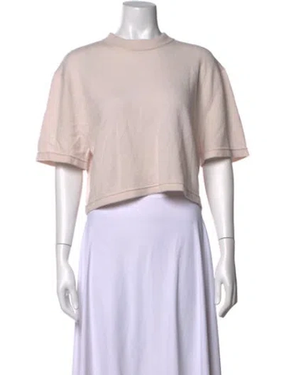Pre-owned Sa Su Phi Cashmere Crew Neck Sweater In Pink