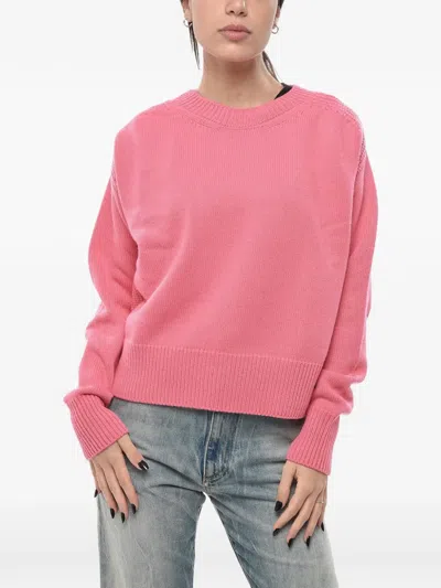 Sa Su Phi Cashmere Crew-neck Sweater In Pink