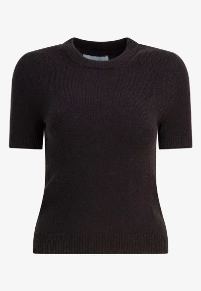 Sa Su Phi Cashmere Crewneck Sweater In Brown
