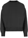 Sa Su Phi Ribbed Crew-neck Sweater In Black