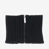 Sa Su Phi Zip-front Ribbed Neck Warmer Scarf In Blue