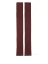 Sa Su Phi Silk And Cashmere Gloves In Burgundy
