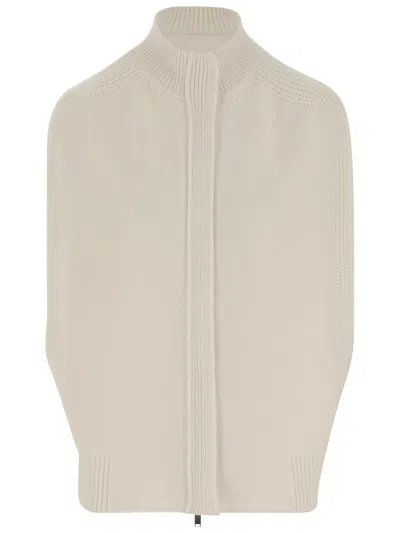 Sa Su Phi Cashmere Sleeveless Cardigan In Grey