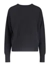 Sa Su Phi Crew Neck Pure Cashmere Sweater In Black
