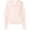 Sa Su Phi Open-knit V-neck Jumper