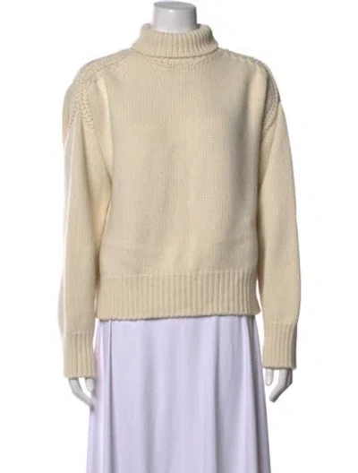 Pre-owned Sa Su Phi Cashmere Turtleneck Sweater In Neutral