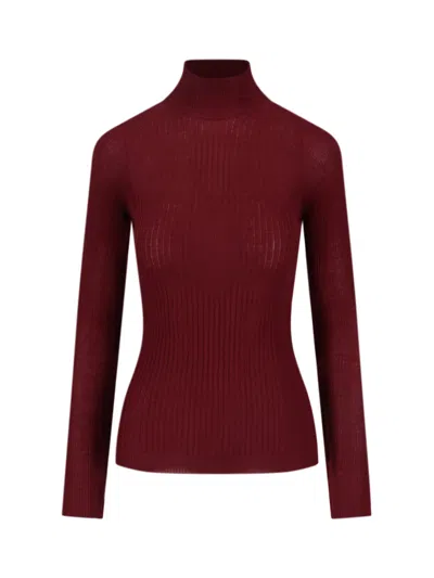 Sa Su Phi Cashmere-silk Sweater For Women In Red