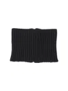 Sa Su Phi Textured Ribbed Scarf For All Seasons In Black