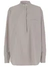 Sa Su Phi Beige Cotton Baloon Shirt