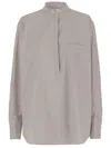 Sa Su Phi Beige Cotton Baloon Shirt