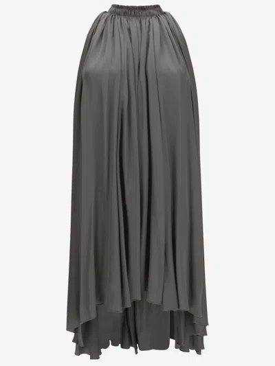 Sa Su Phi Cotton Blend Dress In Gray