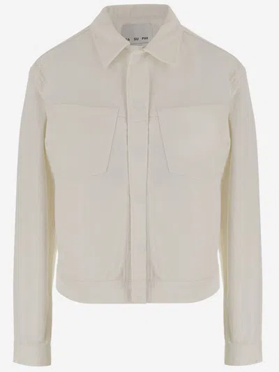 Sa Su Phi Cotton Jacket In Neutral