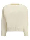 Sa Su Phi Crew-neck Knitted Sweater In Neutral