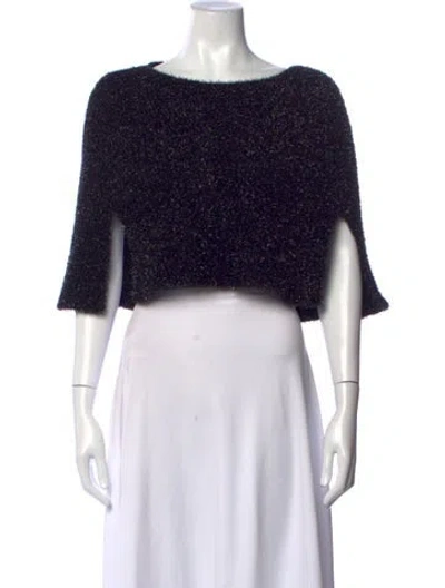 Pre-owned Sa Su Phi Crew Neck Sweater In Black
