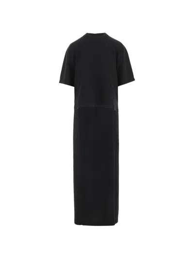 Sa Su Phi Black Long-line Crew Neck Cashmere Sweater