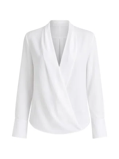 Sa Su Phi Criss-cross Wrap Shirt In White