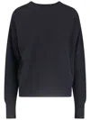 Sa Su Phi Crew Neck Pure Cashmere Sweater In Black