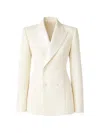 Sa Su Phi Double-breasted Peak-lapels Blazer In Neutral