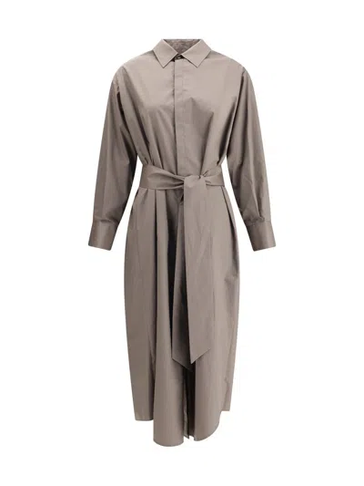 Sa Su Phi Baloon Dress In Brown