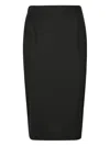 Sa Su Phi Elasticated Skirt In Black