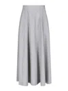 Sa Su Phi Flared Maxi Skirt In Grey