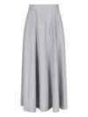 Sa Su Phi Flared Maxi Skirt In Gray