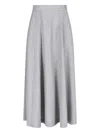 Sa Su Phi Flared Maxi Skirt In Gray